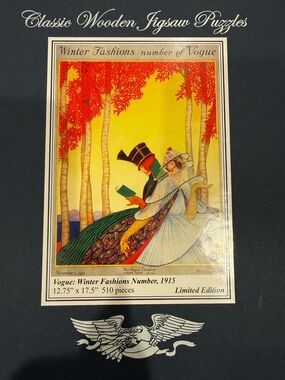 Vogue Winter Fashions Number 1915 Women’s Puzzle Art Print